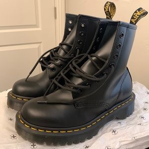 1460 BEX SMOOTH LEATHER PLATFORM BOOTS